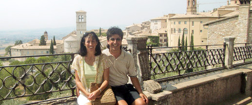 Kathy and Vezio at Assisi
